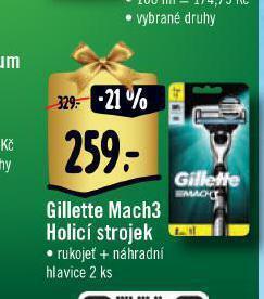 Albert Gillette mach3 holicí strojek nabídka