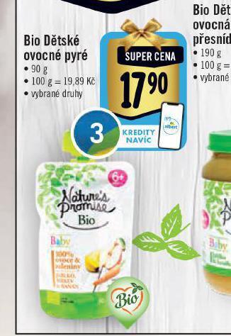 Albert Bio dětské ovocné pyré nabídka
