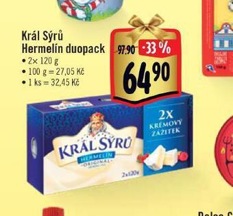 Albert Král sýrů hermelín nabídka