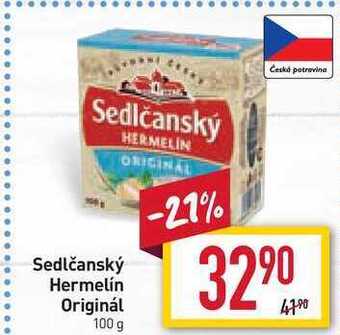 Billa Sedlčanský hermelín originál 100 g nabídka