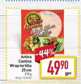 Billa Antica cantina wrap tortilla 25 cm 370 g nabídka