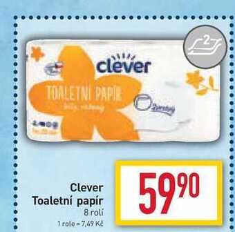 Billa Clever toaletní papír 8 rolí nabídka