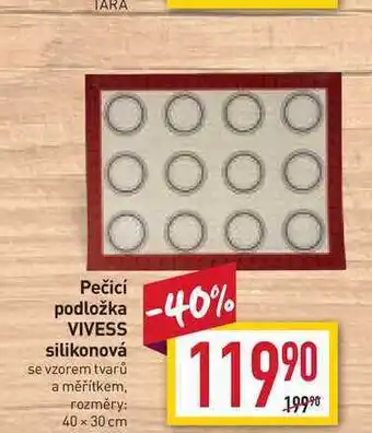 Billa Pečicí podložka vivess silikonová nabídka