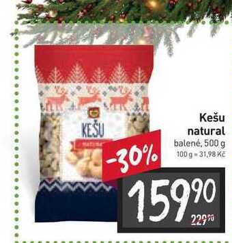 Billa Kešu natural balené, 500 g nabídka