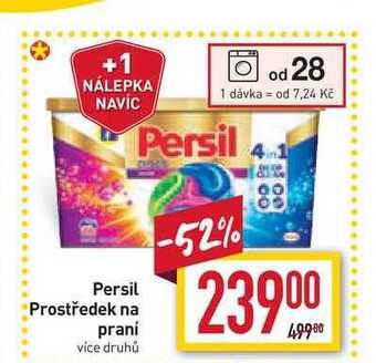 Billa Persil prostředek na praní od 28 dávek nabídka