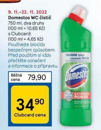 Tesco Domestos wc čistič 750 ml nabídka