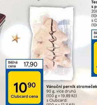 Tesco Vánoční perník stromeček 90 g nabídka