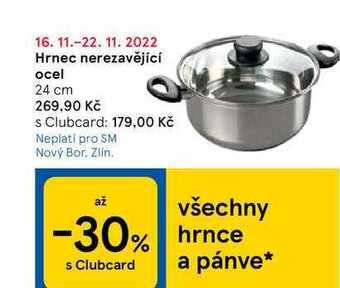 Tesco Hrnec nerezavějící ocel 24 cm nabídka