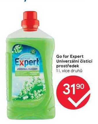 Tesco Go for expert univerzální čisticí prostředek 1 l nabídka