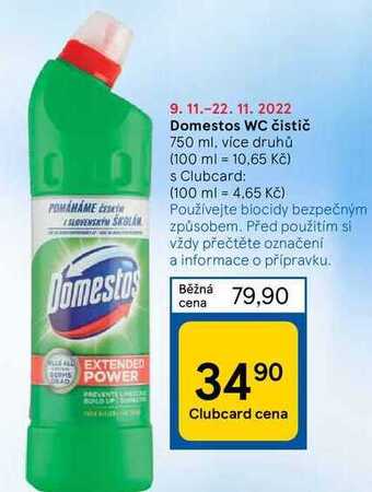 Tesco Domestos wc čistič 750 ml nabídka