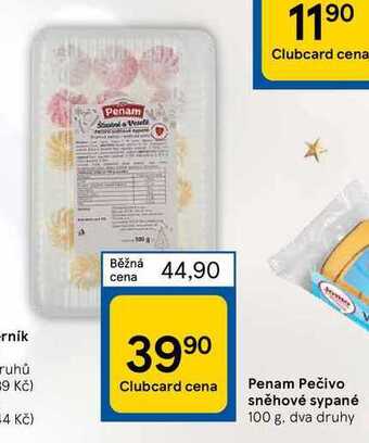 Tesco Penam pečivo sněhové sypané 100 g nabídka