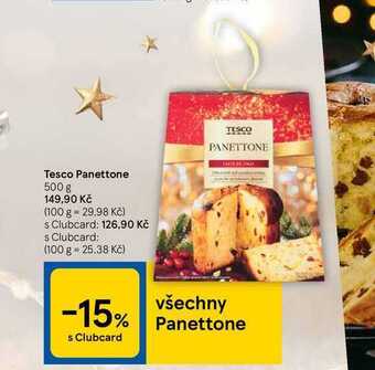 Tesco Tesco panettone 500 g nabídka
