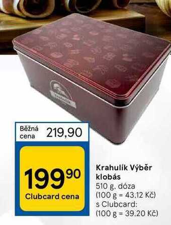 Tesco Krahulík výběr klobás 510 g nabídka