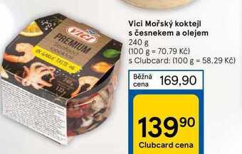 Tesco Vici mořský koktejl s česnekem a olejem 240 g nabídka