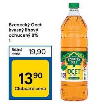 Tesco Bzenecký ocet kvasný lihový ochucený 8% 1 l nabídka