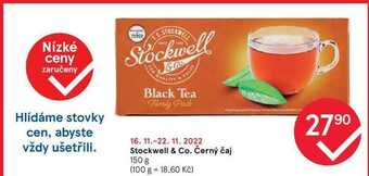 Tesco Stockwell & co. černý čaj 150 g nabídka