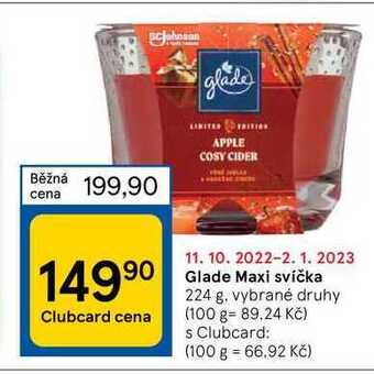 Glade maxi svíčka 224 g