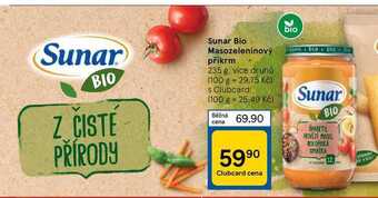 Tesco Sunar bio masozeleninový příkrm 235 g nabídka