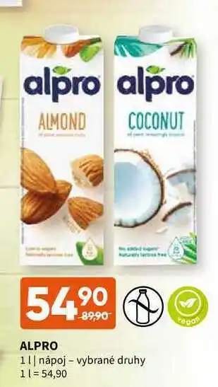 Terno Alpro 1 l nápoj - vybrané druhy nabídka