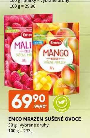Terno Emco mrazem sušené ovoce 30 g nabídka