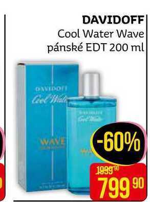 Teta Davidoff cool water wave pánské edt 200 ml nabídka