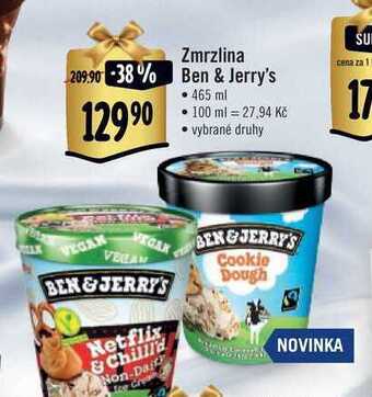 Albert Zmrzlina ben & jerry's • 465 ml nabídka