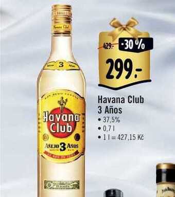 Albert Havana club 3 años 0,7 l nabídka