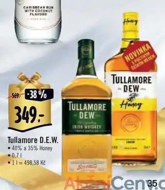 Albert Tullamore d.e.w. 40% a 35% honey 0,7 l nabídka