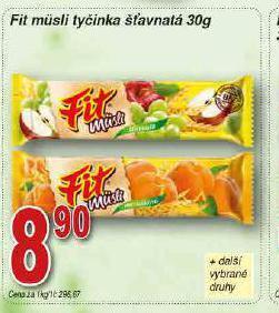 Lidl Fit musli tyčinka nabídka