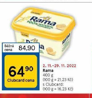 Tesco Rama nabídka