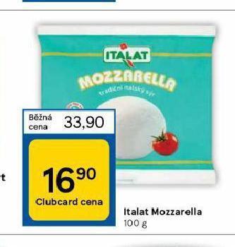 Tesco Itala mozzarella nabídka