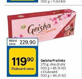Tesco Geisha pralinky nabídka
