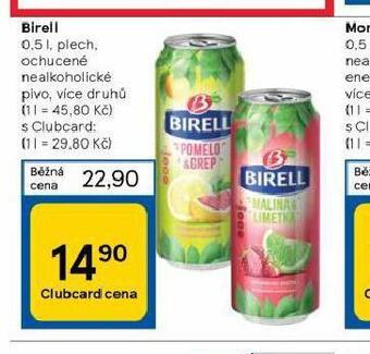 Tesco Pivo birell nealko nabídka