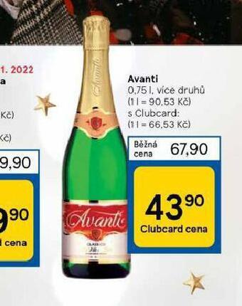 Tesco Avanti nabídka