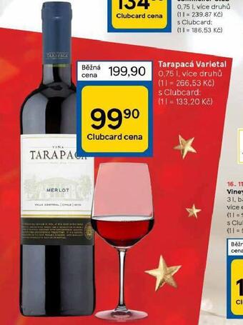 Tesco Tarapacá varietal nabídka