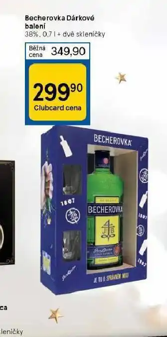 Tesco Becherovka dárkové balení nabídka