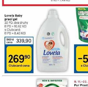 Tesco Lovela baby prací gel nabídka