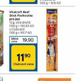 Tesco Vitakraft beef stick pochoutky pro psy nabídka