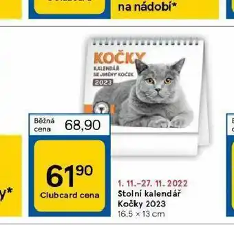 Tesco Stolní kalendář 2023 nabídka