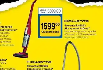 Tesco Aku vysavač rowenta nabídka