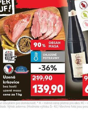 Kaufland Uzená krkovice bez kosti nabídka