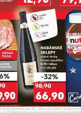 Kaufland Habánské sklepy nabídka