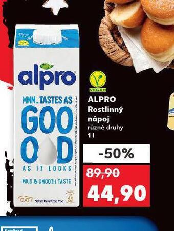 Kaufland Alpro rostlinný nápoj nabídka