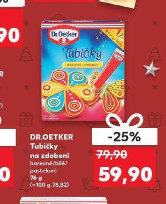 Kaufland Dr. oetker tubičky na zdobení nabídka