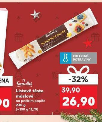 Kaufland Listové těsto máslové nabídka