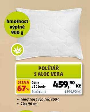 Penny Market Polštář s aloe vera nabídka