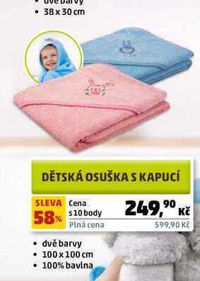 Penny Market Dětská osuška s kapucí nabídka