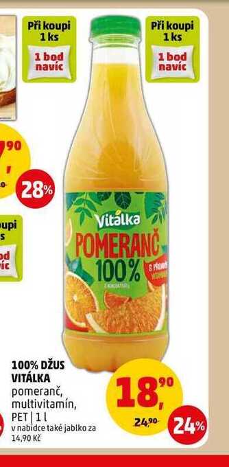 Penny Market 100% džus vitálka, 1 l nabídka