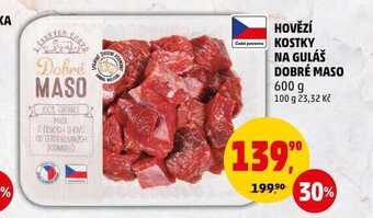 Penny Market Hovězí kostky na guláš dobré maso, 600 g nabídka