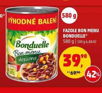Penny Market Fazole bon menu bonduelle, 580 g nabídka